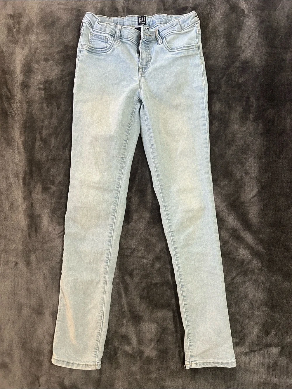 GAP Girl's Pale Blue Stretch Super Skinny Jeans